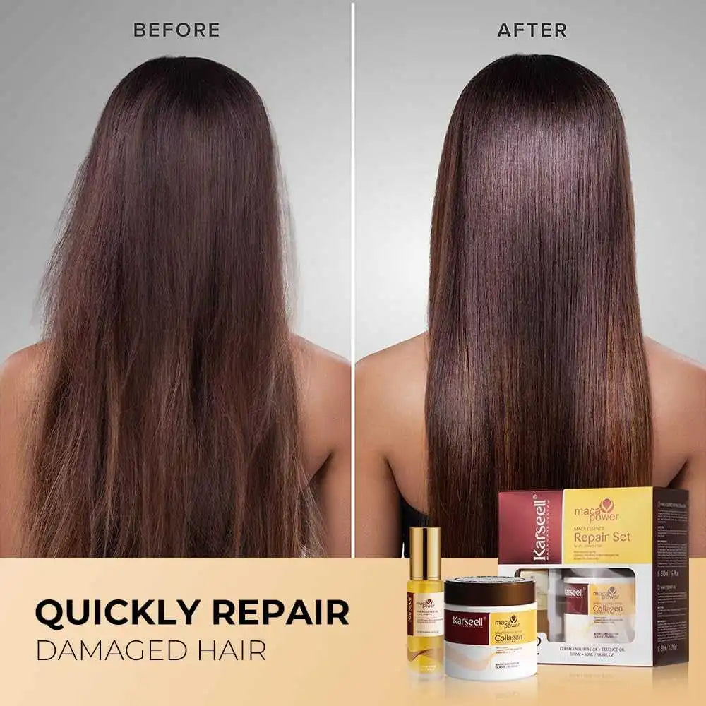 Karseell™ Collagen Hair Mask + Argan Oil Set