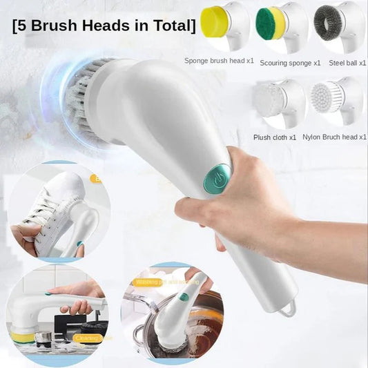 5 in 1 Electric Cleaning Brush | Multipurpose Cleaning Brush