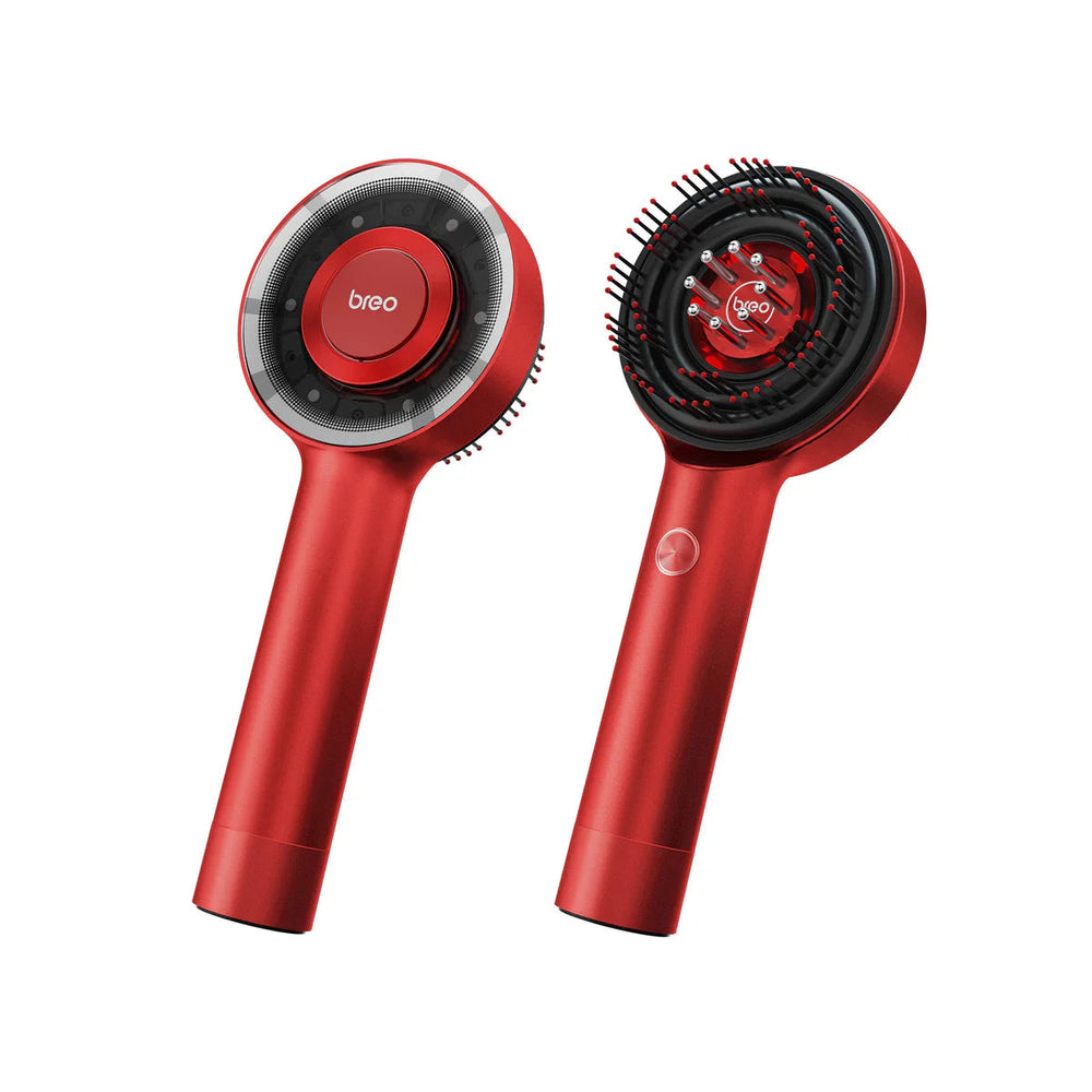 Breo S3 Scalp Massaging Brush | Essential Oil Red Light Therapy Scalp Massager