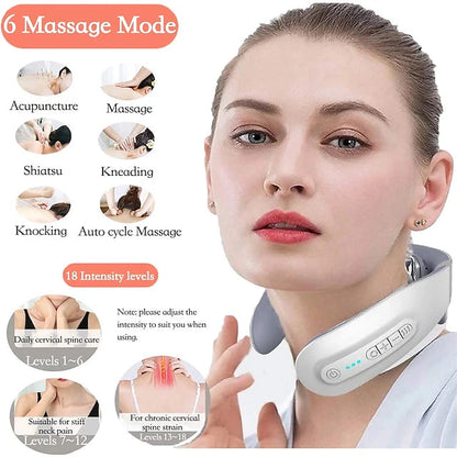 Smart Neck Massager | Heating and Magnetic Therapy 4 Way Massager