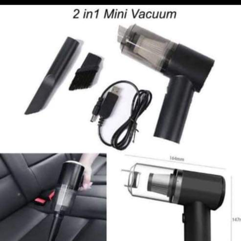Portable 3 in 1 Mini Vacuum Cleaner | Wet & Dry Car Vacuum Cleaner