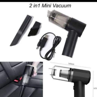 Portable 3 in 1 Mini Vacuum Cleaner | Wet & Dry Car Vacuum Cleaner