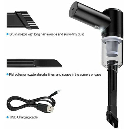 Portable 3 in 1 Mini Vacuum Cleaner | Wet & Dry Car Vacuum Cleaner