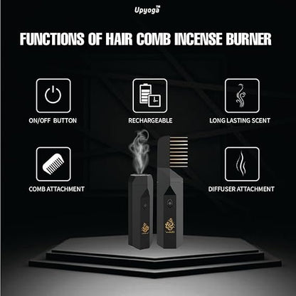 2 in 1 Hair Comb Incense Burner | Oud Incense Burner